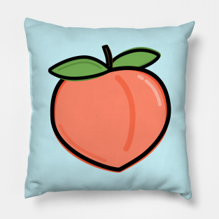 Peach Emoji Pillows | TeePublic