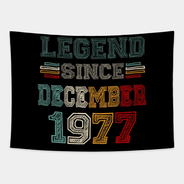 46 Years Old Legend Since December 1977 46th Birthday Tapestry by Vintage White Rose Bouquets