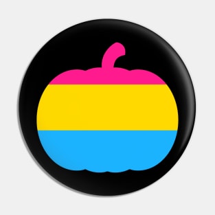 Halloween Pumpkin LGBT Flag Pansexual Pin