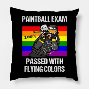 Funny Paintball Player Paint Balling Jokes Paintballer Sports Pillow