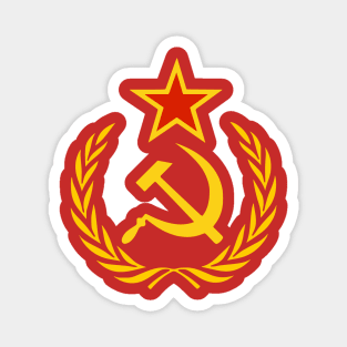 Soviet Hammer and Sickle Star Magnet