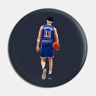 Klay Thompson Vector Back with Ball Qiangy Pin