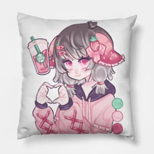 Strawberry Acai Cutie <3 Pillow