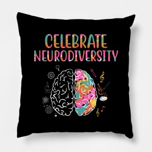 Celebrate Neurodiversity Mental Illness Awareness Pillow