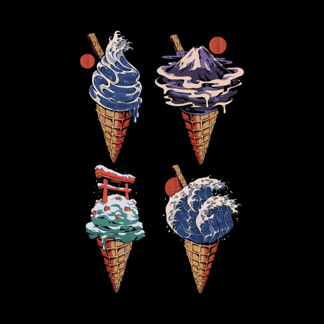 Japanese Ice Creams - Japan - Phone Case