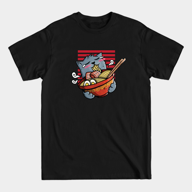 Disover Ramen and a cute Cat - Ramen And Cats - T-Shirt