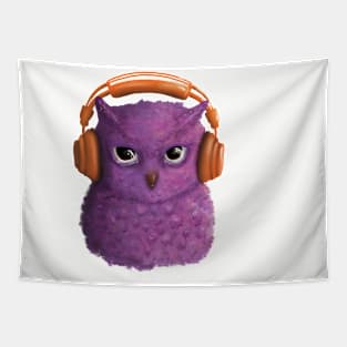 purple owl Tapestry