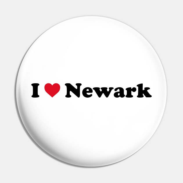 I Love Newark Pin by Novel_Designs