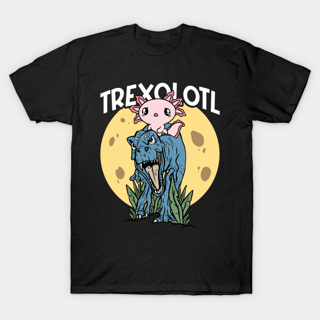 Discover Kawaii Axolotl Pun Funny Trex Dinosaur Trexolotl T-Rex Dino Gift - Axolotl - T-Shirt