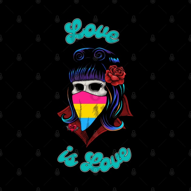 Pansexual Pride 2021 - Battie Love is Love by Banks Heist Co.