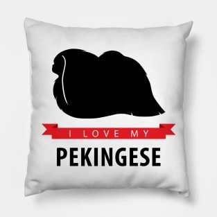 I Love My Pekingese Pillow