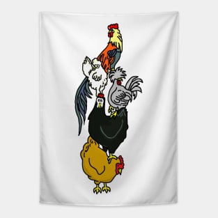 Chicken Friends Tapestry