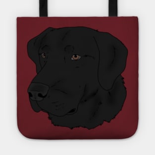 Black Lab Head Tote