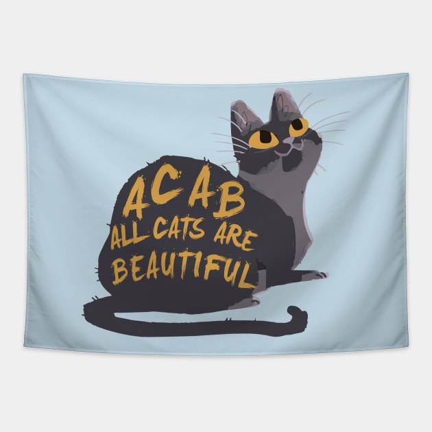 acab all cats are beautiful Tapestry by remerasnerds