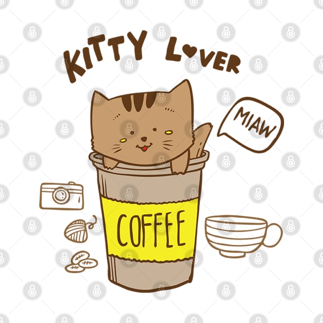 KItty lover Coffee by white.ink