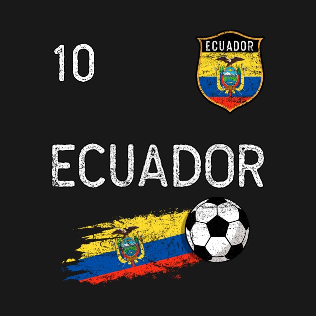 Ecuador Soccer Fan Jersey Ecuadorian Flag Football Lover by TeeBlade