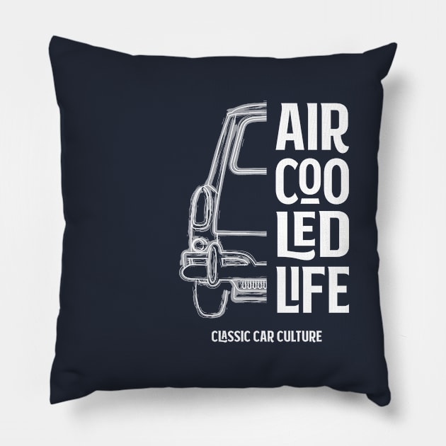 Aircooled Life Type 3 Square Back - Classic Car Culture Pillow by Aircooled Life