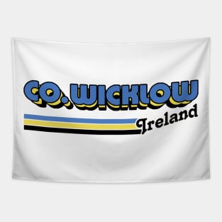 County Wicklow / Irish Retro County Pride Design Tapestry