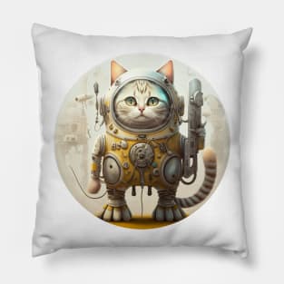 Lies And Damn Lies About CAT IN ROBOT SUIT, IN SPACE Pillow