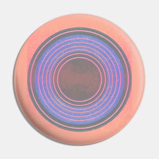 Circles retro pastel Pin
