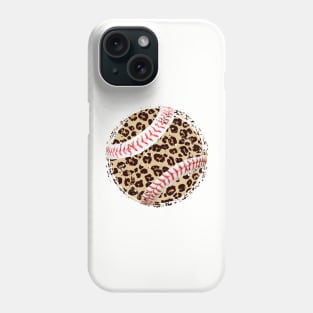 Leopard baseball Phone Case