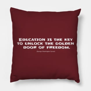 Education is freedom Pillow