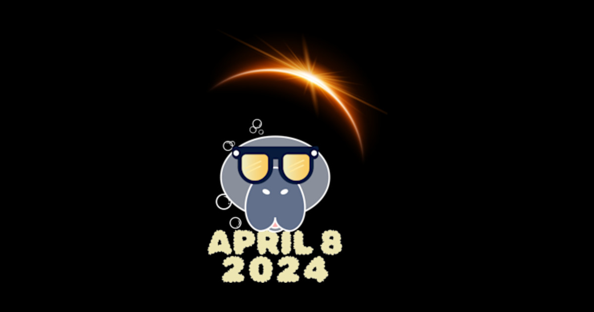 Funny Manatees 2024 Solar Eclipse - April 8 2024 Eclipse - Sticker