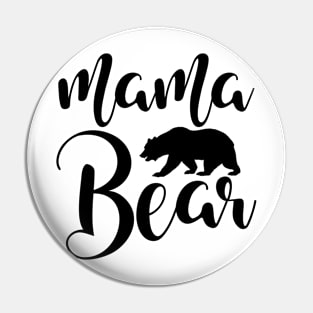 Mama Bear black Pin