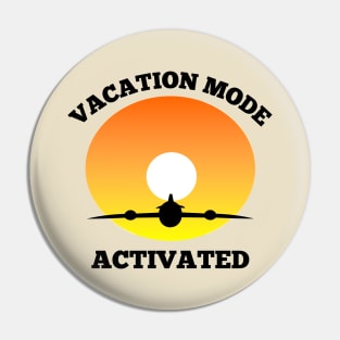 Vacation mode activated Pin