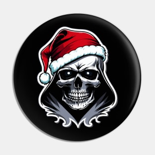 Christmas skull Pin