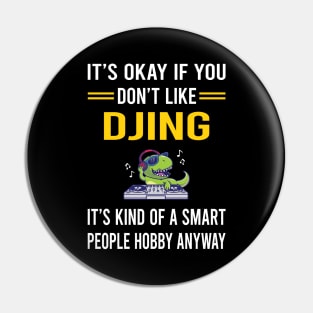 Smart People Hobby Djing DJ Disc Jockey Deejay Pin