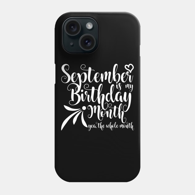 September Birthday (White version) Phone Case by Kuys Ed