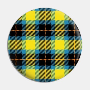 Plaid Pattern Art Pin