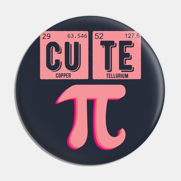 Cute Pie Pi Day Cutie Math Periodic Table Pink math teacher Pin by Gaming champion