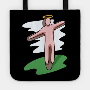 Simple Naive Jesus - Abstracted Christianity Portrayal Tote