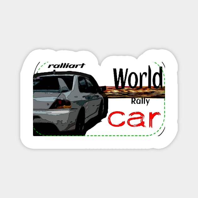 World rally car Magnet by TriForceDesign