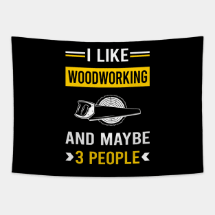 3 People Woodworking Woodworker Tapestry