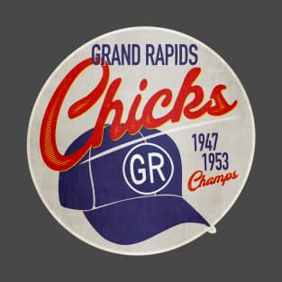 Grand Rapids Chicks • AAGPBL Hat • Grand Rapids, Michigan T-Shirt