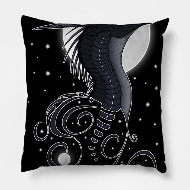 Darkstalker - Wings of Fire Classic Pillow by tipliar1368