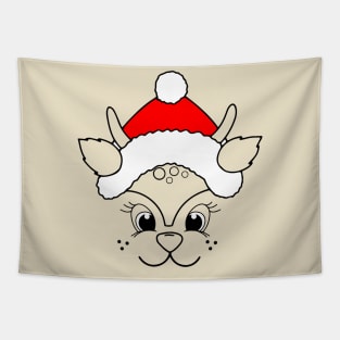 Christmas Holiday Reindeer Tapestry