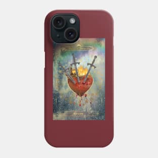 Three of Swords Tarot Phone Case