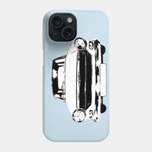 Austin 1100 1960s classic car monoblock black/white Phone Case