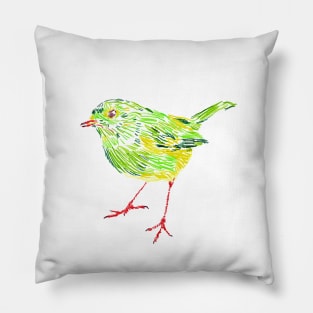 2020 06 09 bird in color Pillow