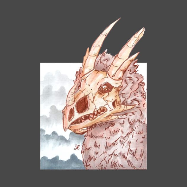Skull Dragon by devilcat