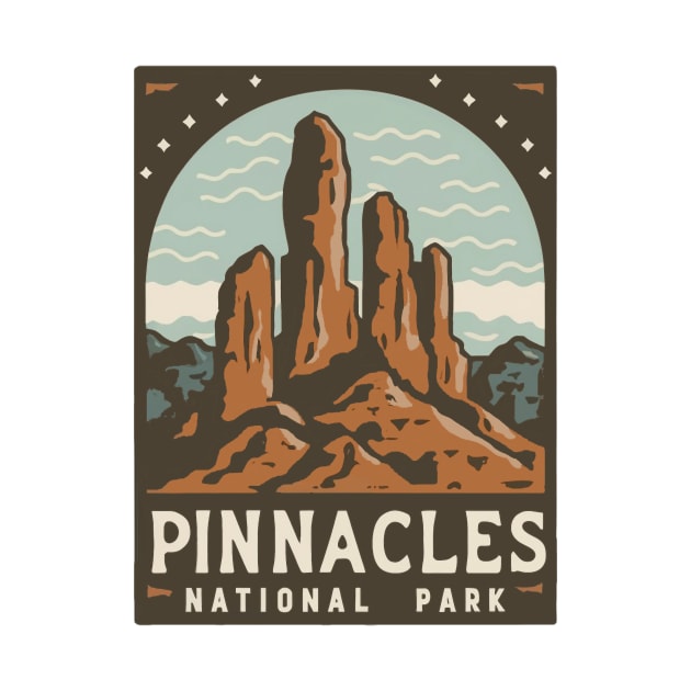 Pinnacles National Park Travel Sticker by GreenMary Design