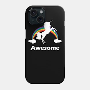 Awesome Rainbow Unicorn Design Phone Case