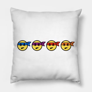 Smiling Ninja Turtles Pillow