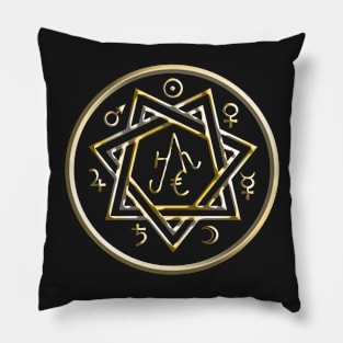 Attract Money Amulet Sigil Design Pillow