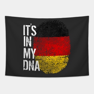 Germany Flag Fingerprint My Story DNA German Tapestry