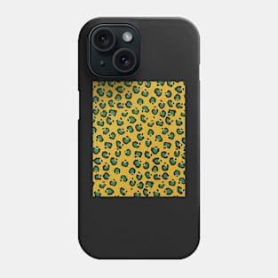 Leopard pattern, Abstract print, Retro, Mid century art Phone Case